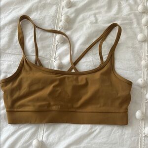 Women's Vuori mindset bra mustard yellow